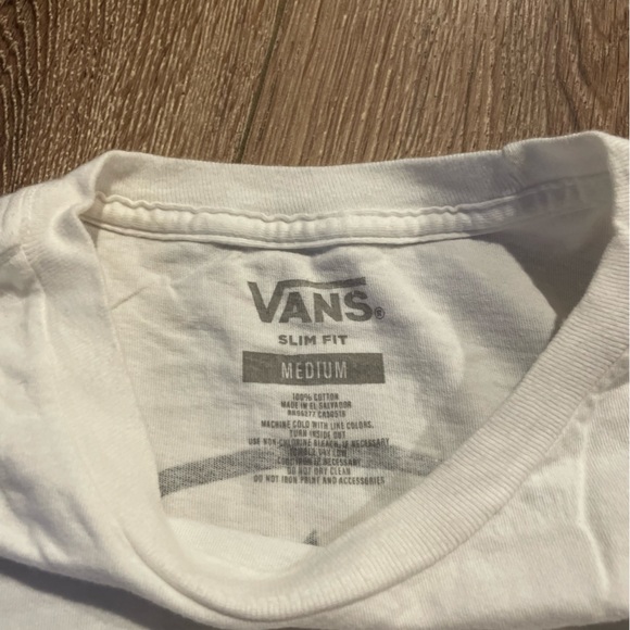 Vans Short Sleeve Tee Shirt White Medium - Picture 3 of 4